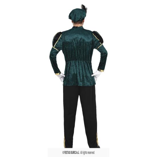 Disfraz Paje Verde Navidad para adultos