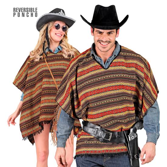 Disfraz Poncho Reversible 100x75 cm