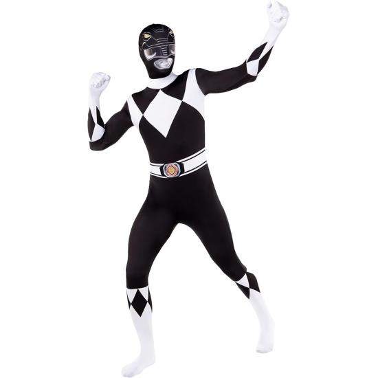 Disfraz Power Ranger Negro Segunda piel