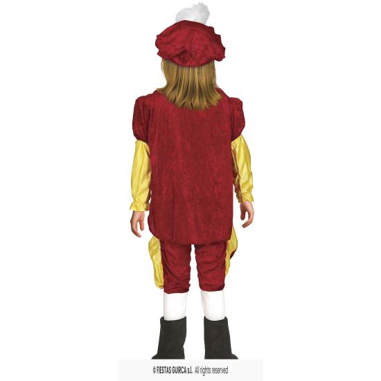 Disfraz Príncipe Cuento Burdeos para niños