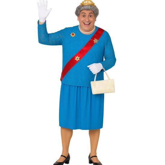 Disfraz Reina Isabel de Inglaterra adulto .