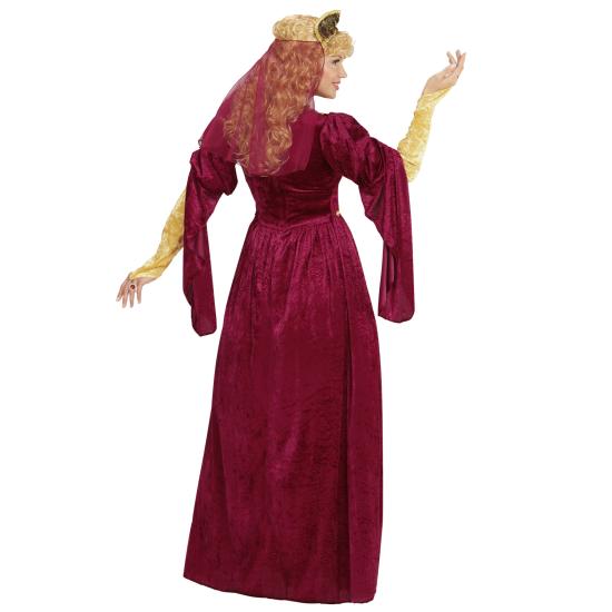 Disfraz Reina Medieval Red Lujo mujer
