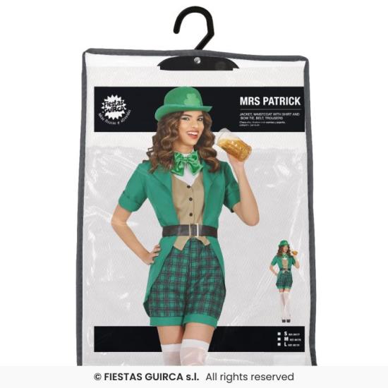 Disfraz Sexy Señorita San Patricio Vestido para Mujer