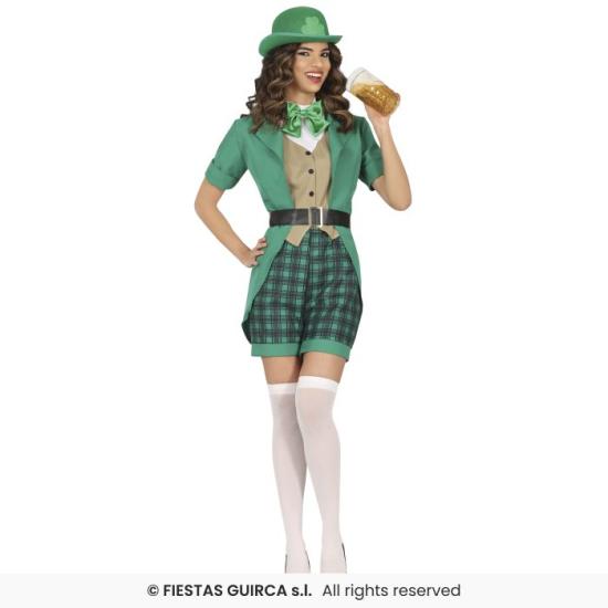 Disfraz Sexy Señorita San Patricio Vestido para Mujer