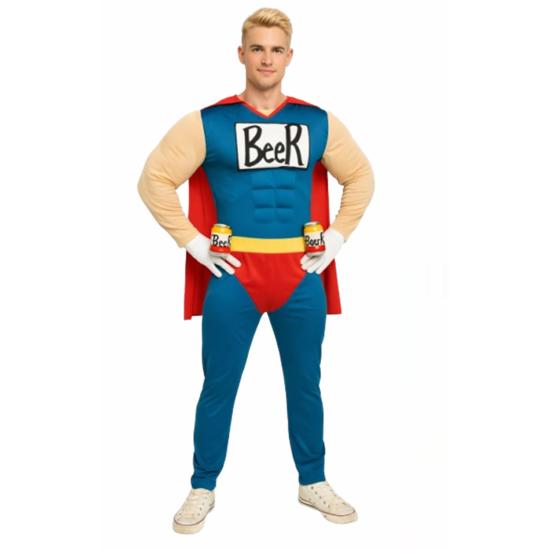 Disfraz Super Cervecero Man adulto