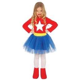 Disfraz Superheroína Americana niña