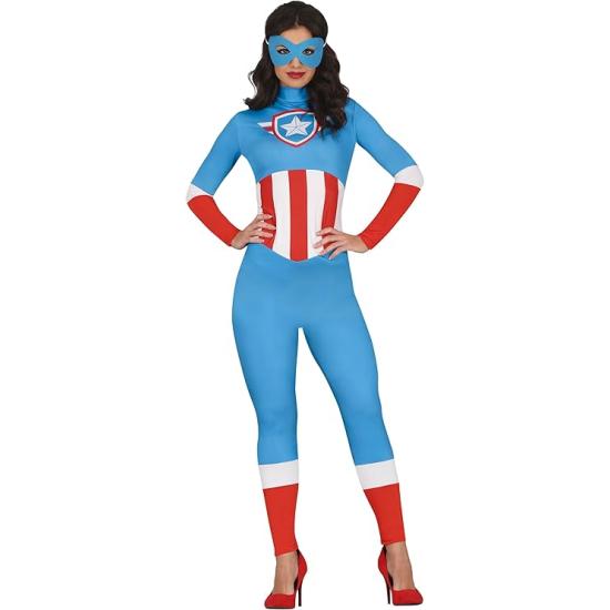 Disfraz  Superheroína Capitán América adulta