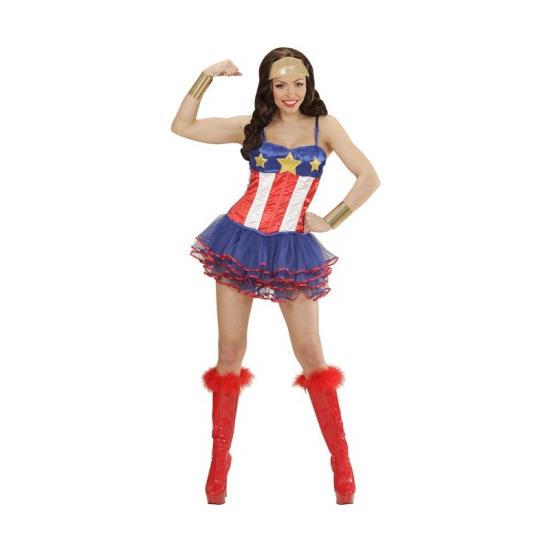 Disfraz Superheroína Capitán América super Sexy