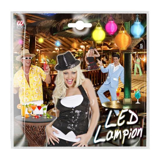 Farolillo de Tela blanca con Luces Led Blancas 15cms