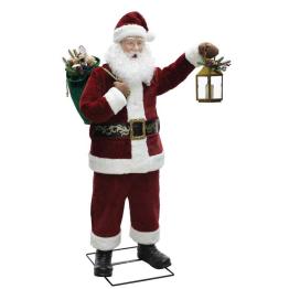 Figura animada de Papá Noel de lujo (1,8 m)