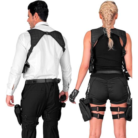 Funda táctica para disfraces de policía, SWAT, militares y agentes secretos Derecha o Izquierda