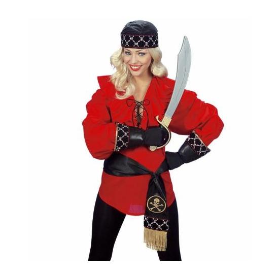 Guantes negros de Pirata sÍmil piel