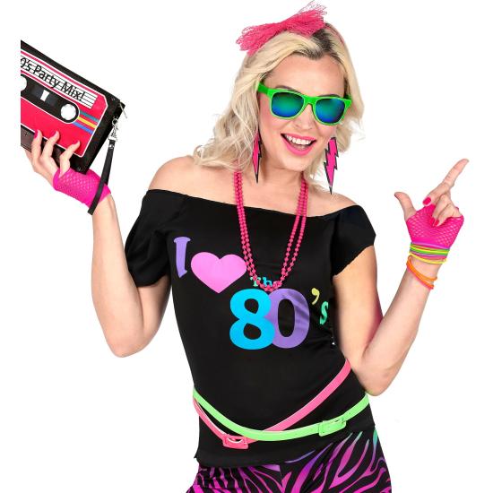 Guantes sin dedo Red Fluorescentes Rosa