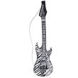 Guitarra hinchable zebra negra y blanca  107 cm C-1