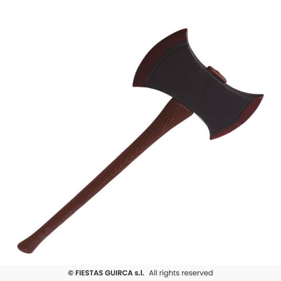 Hacha 2 Filos 73 cm - Accesorio de Guerrero y Verdugo