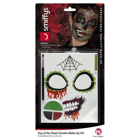 Kit de maquillaje para zombis del día de muertos