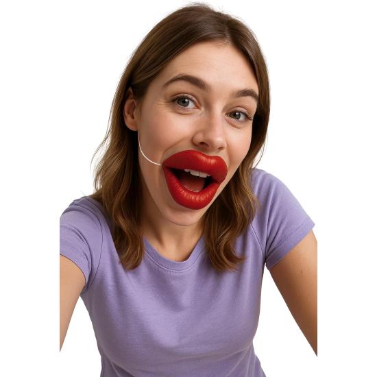 Labios Grotescos de Látex para Disfraces