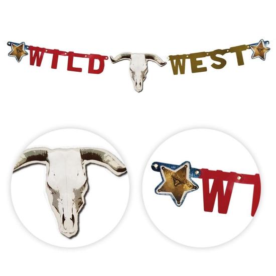 Letrero Salvaje Oeste 120 cm.