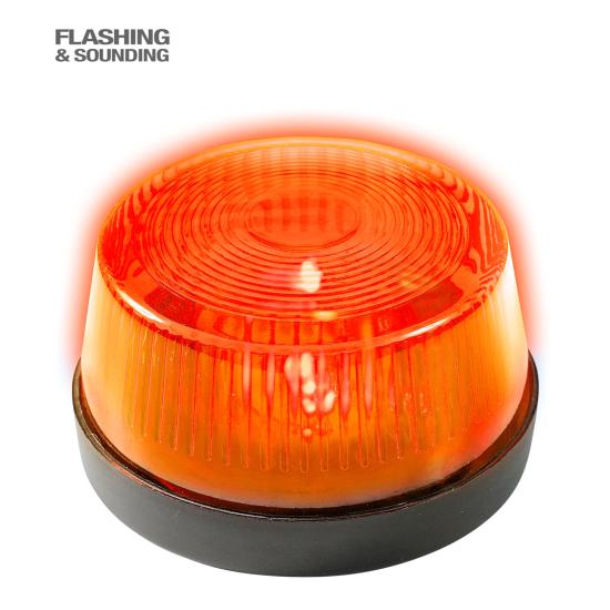 Luz parpadeante de sirena naranja