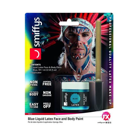 Maquillaje de Látex Líquido azul de 59 ml