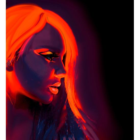 Maquillaje Naranja Fluorescente en Bote 30ml