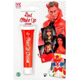 Maquillaje rojo facial tubo