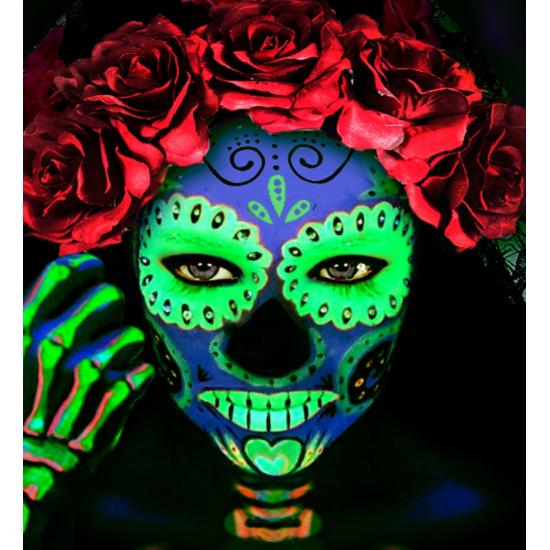 Maquillaje Verde Fluorescente en Bote 30ml