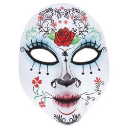 Mascara Catrina Día de los Muertos en Tejido de colores