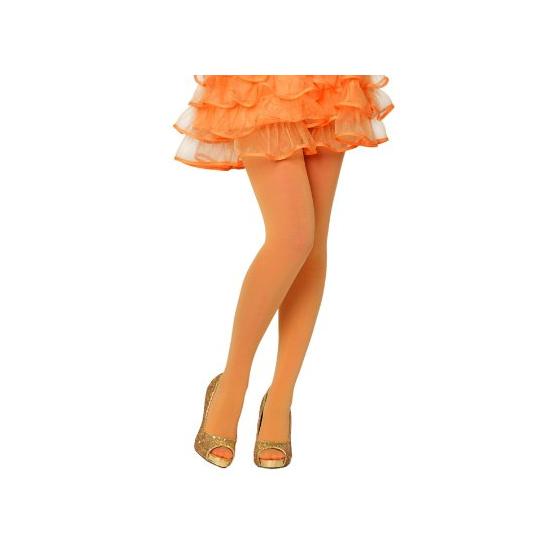 Medias Pantys Naranja Rejilla talla única