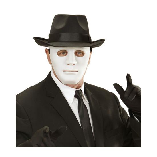 Mascara para disfraces Anonymous blanca