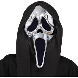Máscara cromada Ghost Face® para adulto