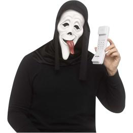 Máscara Ghost Face Wassup con teléfono