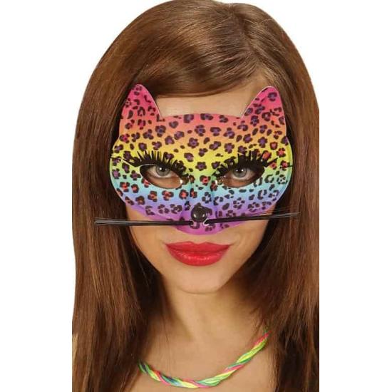 Máscara Leopardo de Arcoiris