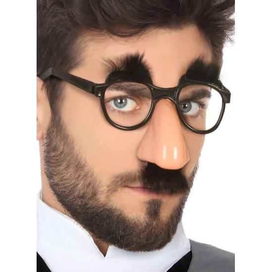 Nariz Bigote con Gafas y cejas