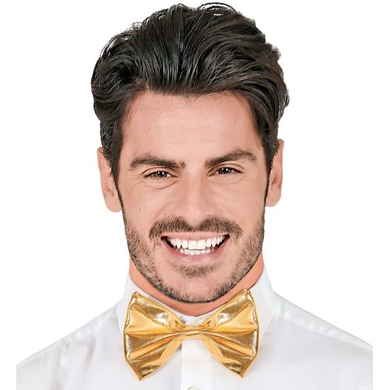 Pajarita Efecto Metálico Adulto Unisex color Oro