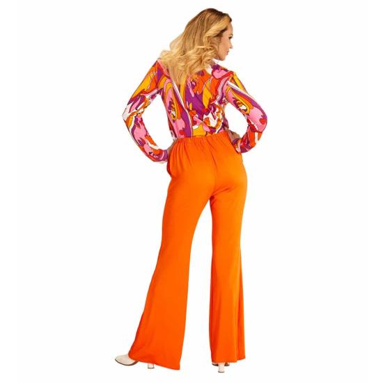 Pantalones de Mujer Años 70 Groovy Naranja