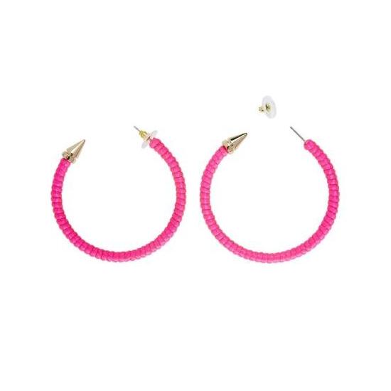 Par de Pendientes rosas Fluorescentes