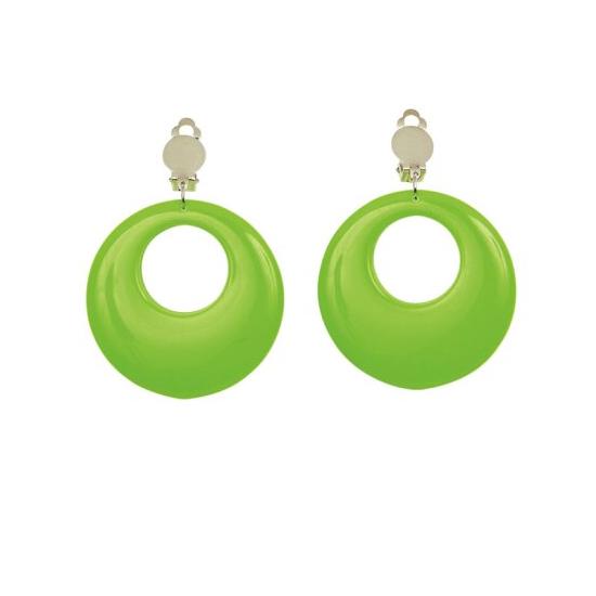 Par de Pendientes Verde Neón
