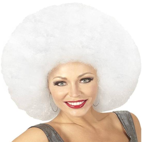 Peluca Afro Sobredimensionada color Blanca