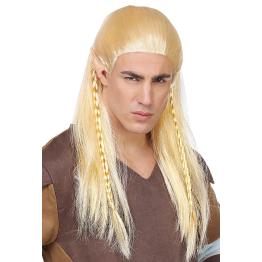 Peluca de Elfo Légolas Rubia con Trenzas