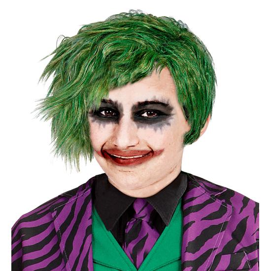Peluca Infantil Verde Estilo Joker - Complemento para Disfraces de Batman