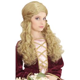 Peluca Medieval Rubia infantil