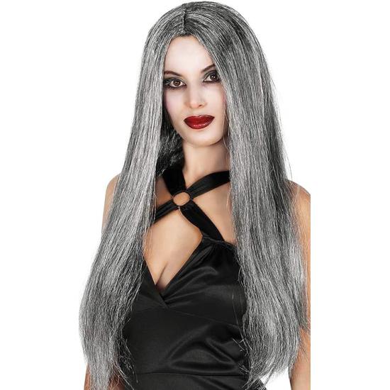 Peluca Melena Gris Larga: cambia de look en segundos