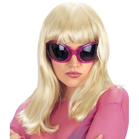 Peluca rubia Lisa con Flequillo estilo