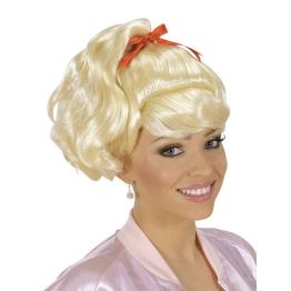 Peluca Sandy Rubia de Grease .