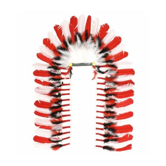 Penacho indio de 110 cm Lujo  .