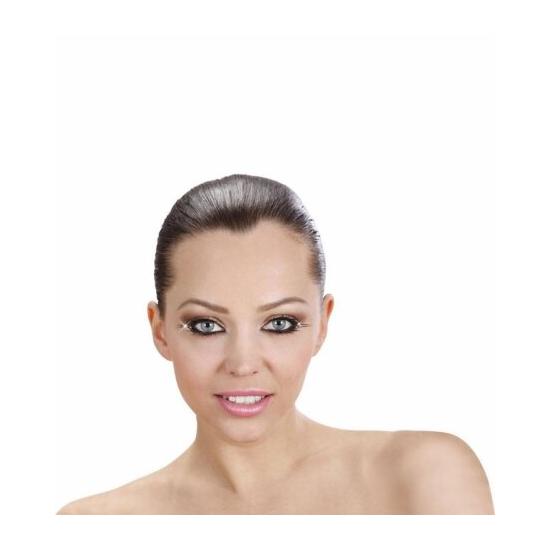 PESTAÑAS NEGRAS CON PEGAMENTO SUPERIOR Y INFERIOR