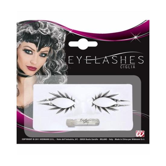 PESTAÑAS NEGRAS CON PEGAMENTO SUPERIOR Y INFERIOR