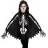 Poncho Infantil de Esqueleto con Capucha – Disfraz de Halloween y Carnaval