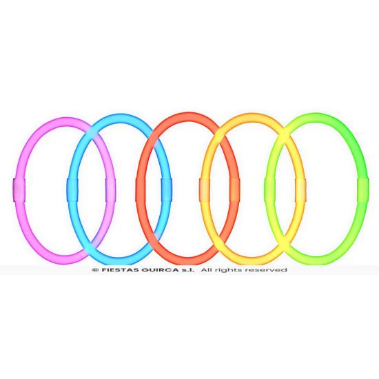 Pulseras de Luz Neón (50 pcs)